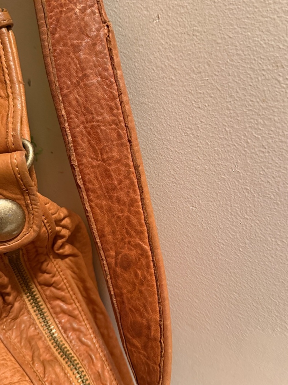 Cynthia Rowley Tan Leather Shoulder Hobo Bag EUC - Picture 8 of 11